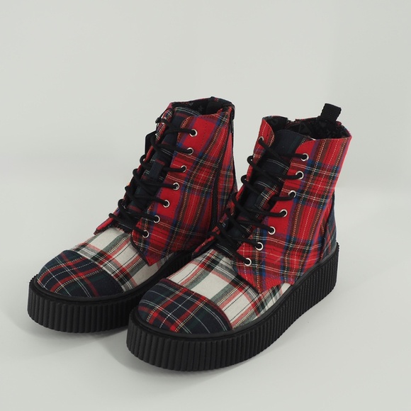 TUK Mixed Plaid Casbah Boot - Picture 4 of 8